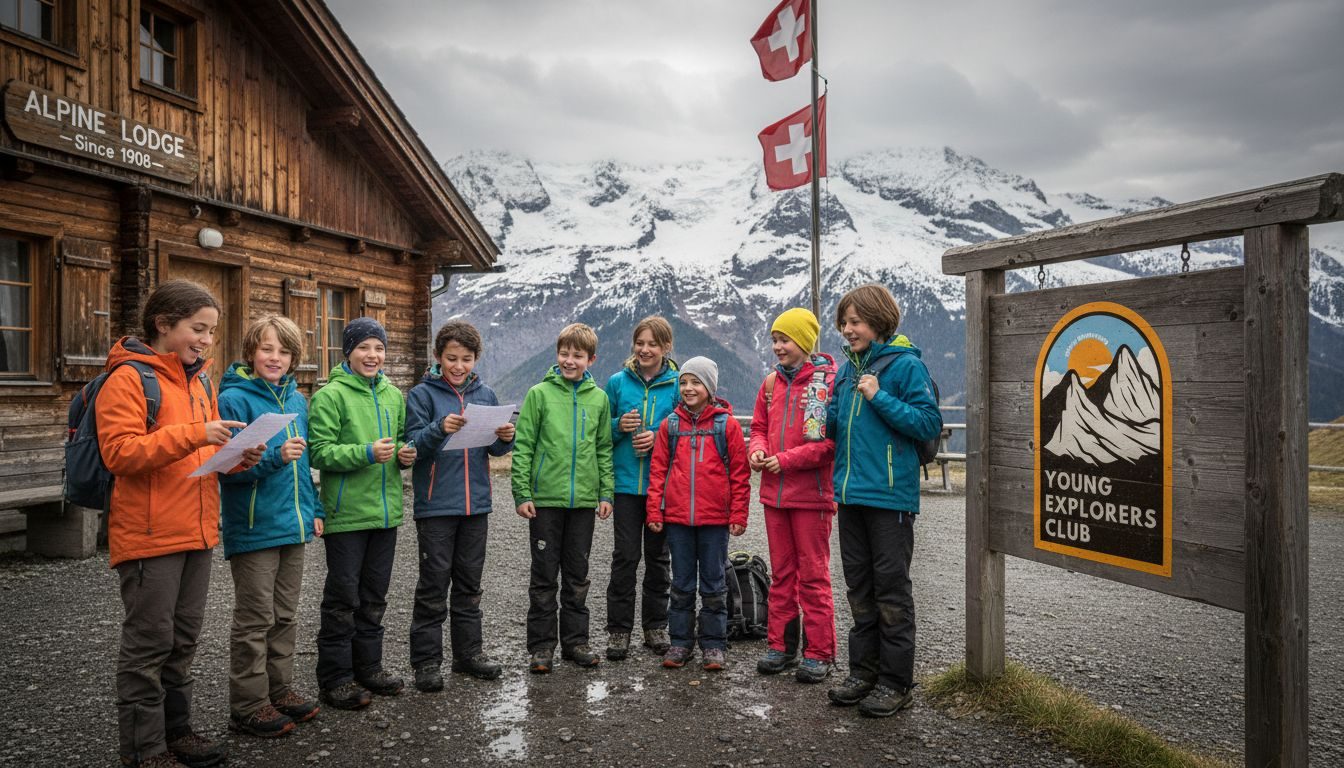 How to Prepare for Camp in Switzerland for Kids 1 Kids preparing at Swiss camp with mountains