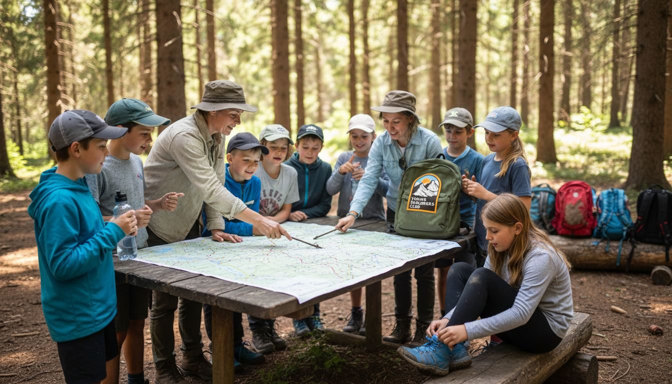 Benefits of Summer Camps for Young Adventurers 1 Children at summer camp adventure map table
