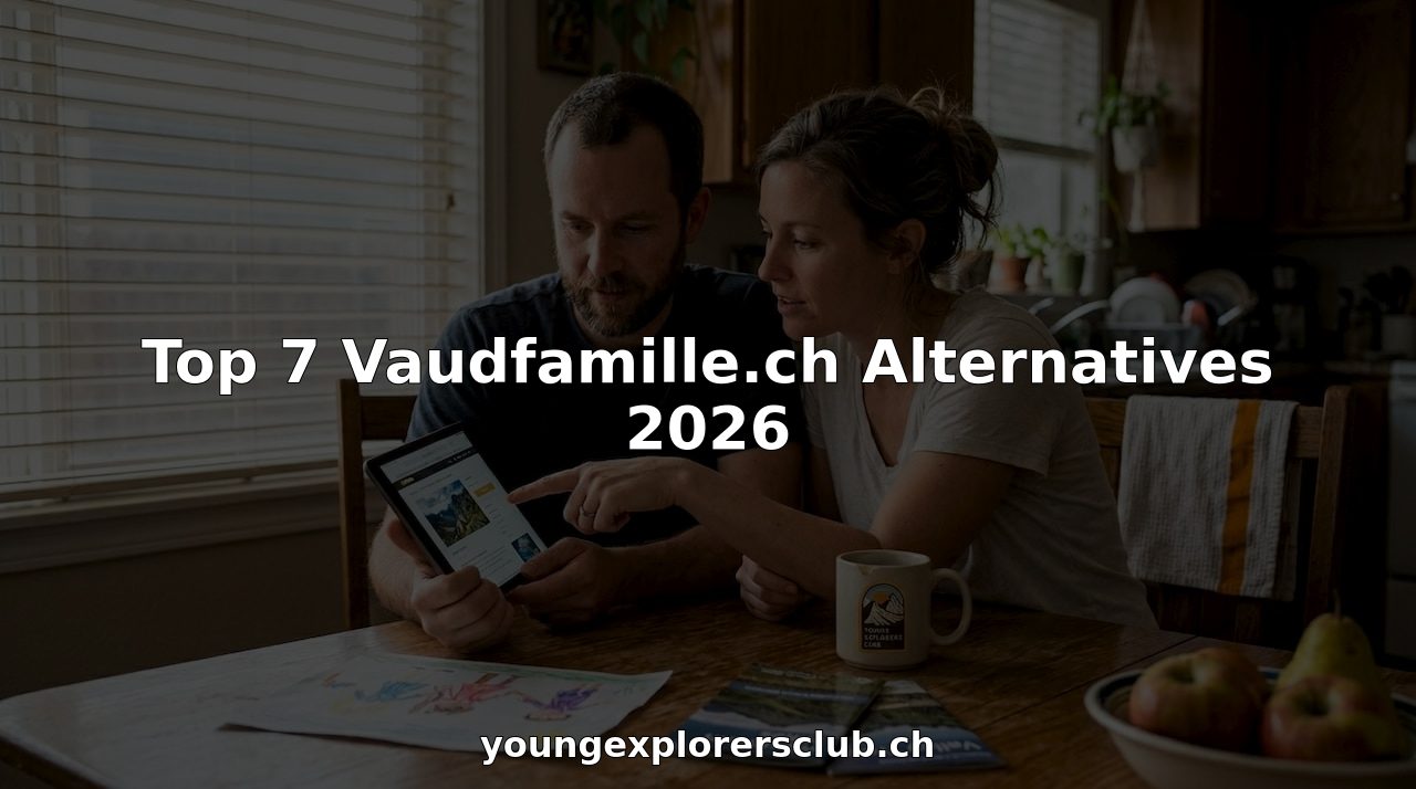 Top 7 Vaudfamille.ch Alternatives 2026 1 Parents look at family resource websites on tablet