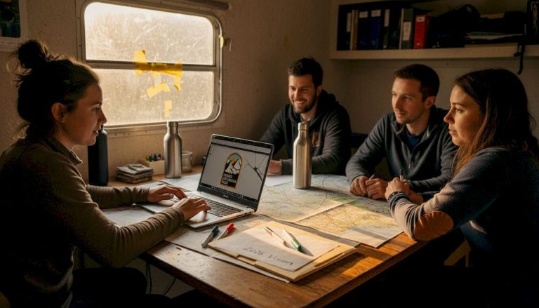 How to organize an international youth camp in 2026 7 Camp organizers planning at cluttered table