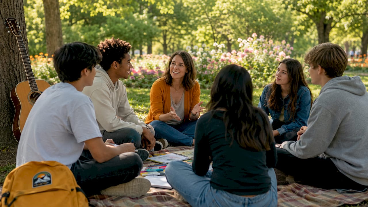 Role of Confidence Building in Teens: 2026 Guide 1 Group of teens in a confidence session